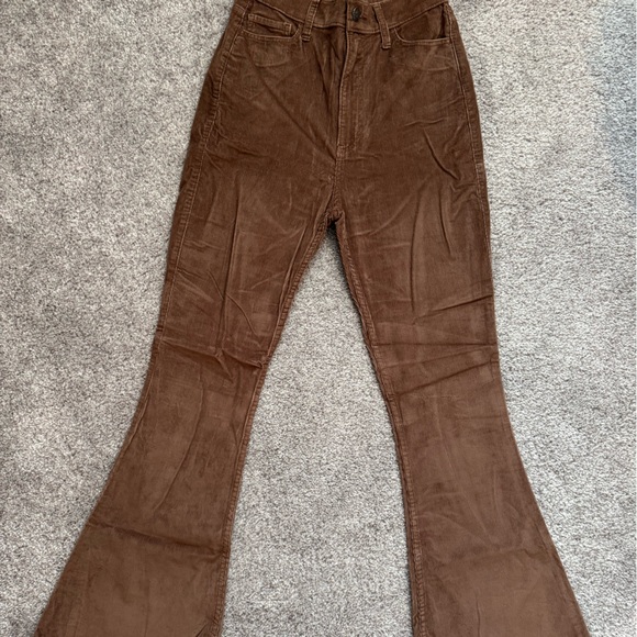 Hollister Denim - Hollister Tan Corduroy Ultra High-Rise Pants